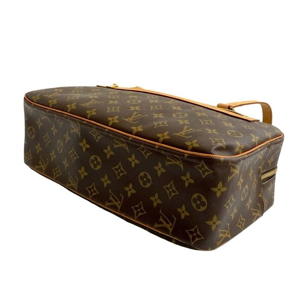 LOUIS VUITTON Vintage Brown Monogram Leather Shoulder Bag - Picture 8 of 9